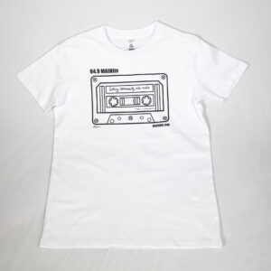 MainFM tape tee - white