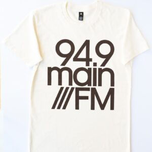 Classic MainFM logo t-shirt - Natural